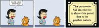 I LIKE YOU, GARFIELD The cartoonist has elected not to show this panel due to its graphic nature. xppn jesJaNun kg panqussig 2016 PAWS, INC. All Rights Reserved.