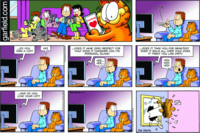 garfield.com ...DO YOU OWN A CAT? YES ...AND DO YOU LOVE YOUR CAT? મનો કરવો Jed by Universal Ucle JM DAVIS 10-11 Garfield CLICK ...DOES IT HAVE ZERO RESPECT FOR YOU? DOES IT CONSIDER YOU ITS PERSONAL SLAVE? YES... YES... ...DOES IT TAKE YOU FOR GRANTED? DOES IT WALK ALL OVER YOU? DOES IT TREAT YOU LIKE DIRT? YES! YES! YES! © ZUTS FAAN, INC. At Rova Ros JIM DAVIS