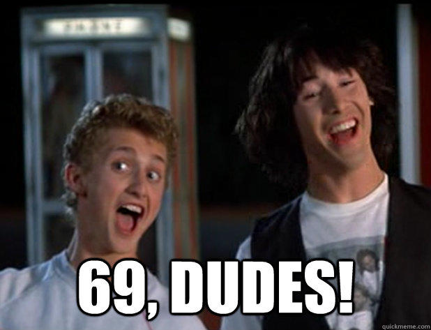 69,DUDES! quickmeme.com