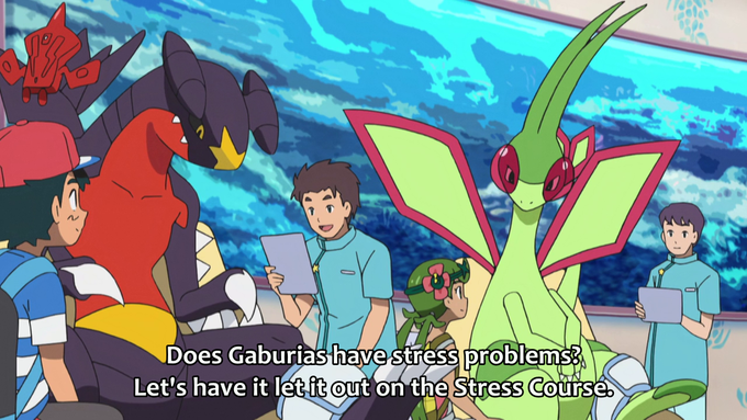 Does Gaburias have stress problems Let's have it let it out on the Stress Course. 0