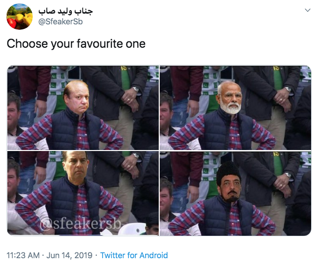 جناب ولید صاب @SfeakerSb Choose your favourite one sfeakersb 11:23 AM Jun 14, 2019 Twitter for Android