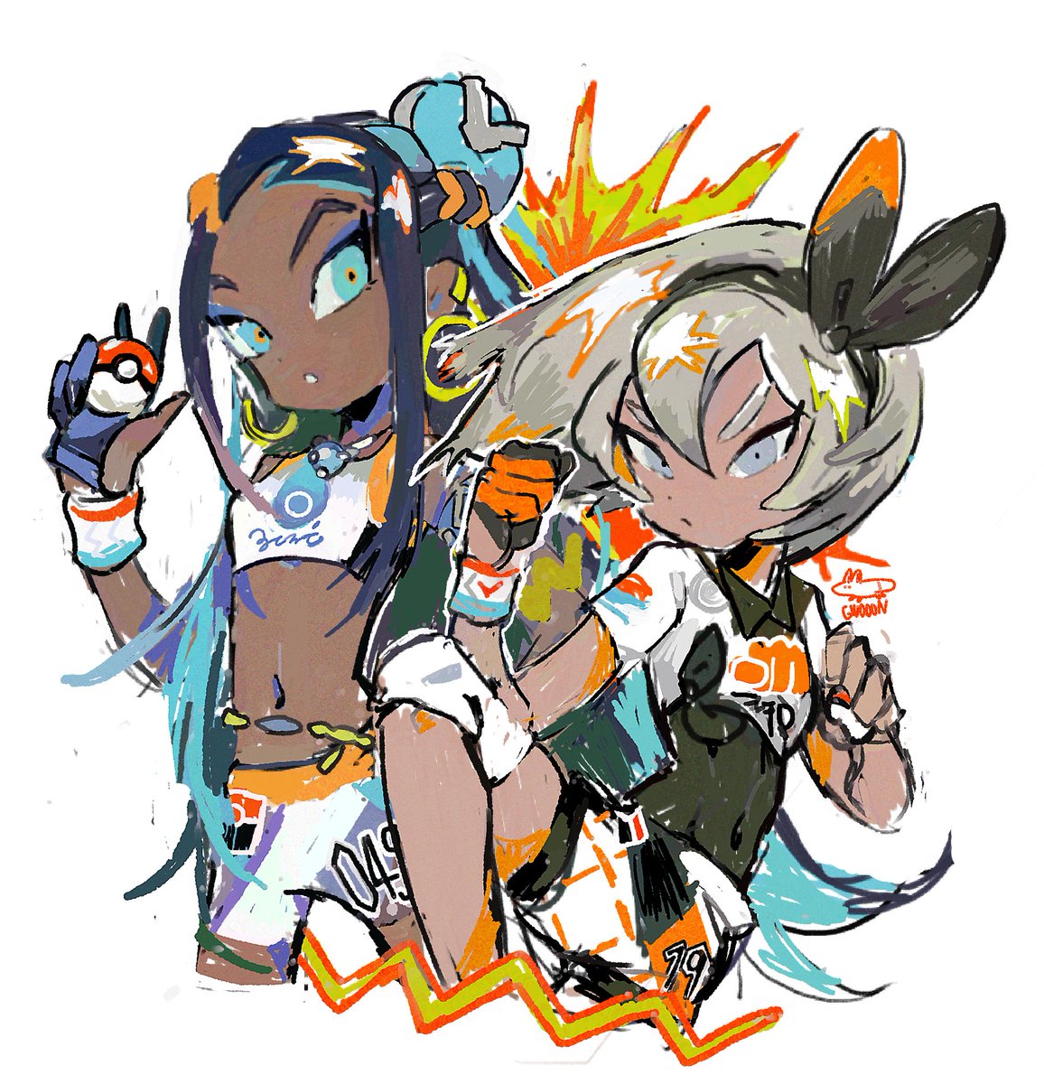 nessa and bea - 權 | Pokémon Sword and Shield | Know Your Meme