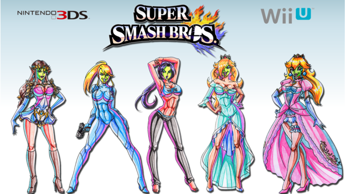 SUPER SMASH BRES NINTENDO3DS. WijU