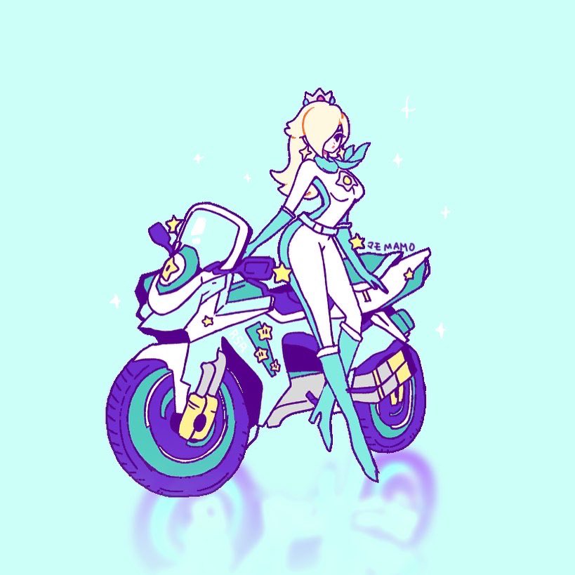 Rosalina Mario Kart Motorcycle