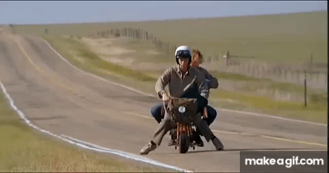 Dumb and Dumber - Bike on Make a GIF