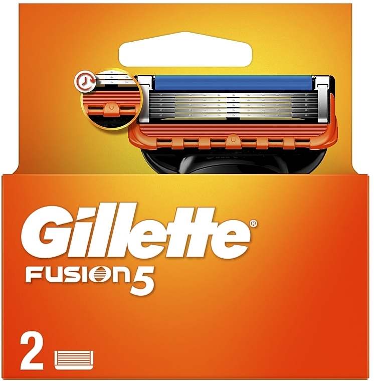 Shaving Razor Refills, 2 pcs. - Gillette Fusion