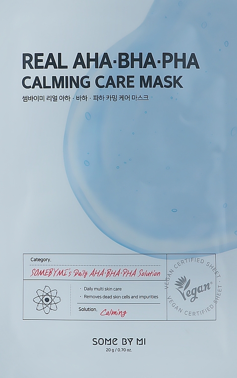 قناع الوجه بالأحماض - Some By Mi Real Aha Bha Pha Calming Care Mask