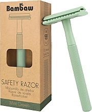 Razor with Refill Blade Bambaw Safety Razor Mint Green