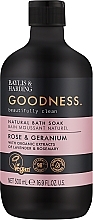 Bubble Bath Baylis & Harding Goodness Rose & Geranium Natural Bath Soak