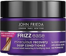 Skoncentrowana odbudowująca maska wzmacniająca do niesfornych włosów suchych i zniszczonych John Frieda Frizz-Ease Miraculous Recovery Intensive Masque	