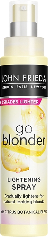 Lightening Hair Spray - John Frieda Sheer Blonde Go Blonder Controlled Lightening Spray 