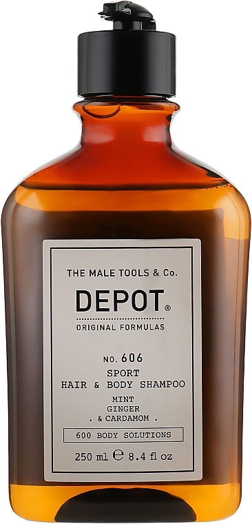 Refreshing Hair & Body Wash - Depot Hair Cleansings 606 Sport Hair&Body Shampoo