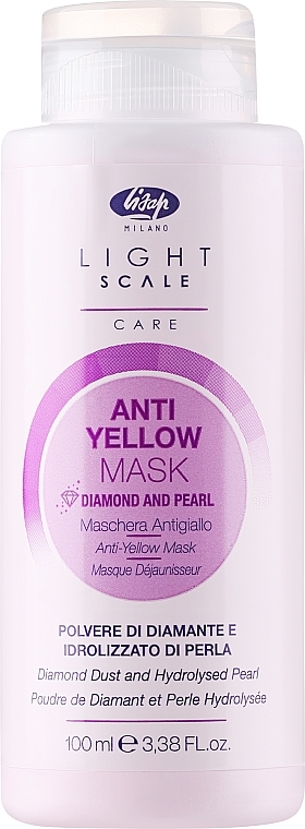 Anti-Yellow Hair Mask with Purple Pigments - Lisap Light Scale Anti Yellow Mask