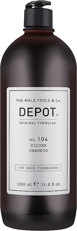 Shampoo for Grey & Blonde Hair - Depot Hair Cleansings 104 Silver Shampoo