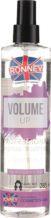 Volumizing Spray for Weak & Thin Hair - Ronney Volume Up Professional Express Treatment Leave-In