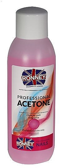 Nail Polish Remover "Bubble Gum" - Ronney Professional Acetone Chewing Gum