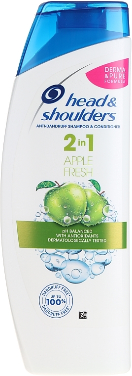 2-in-1 Anti-Dandruff Shampoo & Conditioner "Fresh Apple" - Head & Shoulders Apple Fresh Shampoo 2in1