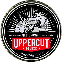 دهن غير لامع للشعر المتوسط Uppercut Deluxe Barbers Collection Matt Pomade