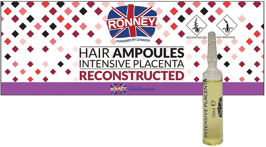 Anti-Hair Loss Ampoules - Ronney Hair Ampoules Intensive Placenta 