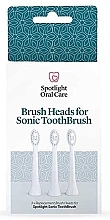 Replaceable Sonic Toothbrush Head, white Spotlight Oral Care Sonic Head Replacements In White