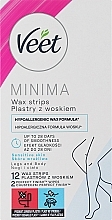 Leg Wax Strips Veet MINIMA Easy Gel Wax Strip