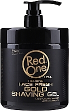 Shaving Gel Red One Professional Men Face Fresh Shaving Gel Gold