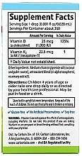 Kids Liquid Vitamins Carlson Labs, Kid's Super Daily D3+ K2 25 mcg