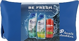 Set Head & Shoulders & Gillette Be Fresh (shm/300ml + shm/300ml + sh/gel/75ml + pouch/1pc)