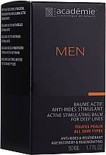 بلسم كريم محفز نشط بعد الحلاقة Academie Men Active Stimulating Balm for Deep Lines