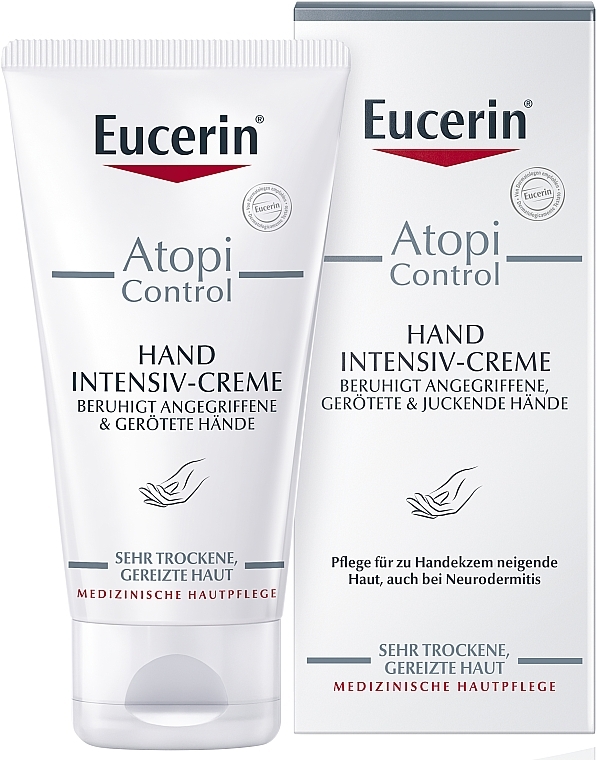 كريم للبشرة التأتبية لليدين - Eucerin AtopiControl Intensiv Hand Creme