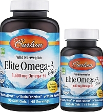 Set "Omega-3" Carlson Labs Elite Omega-3 (gel/90 + gel/30ml)