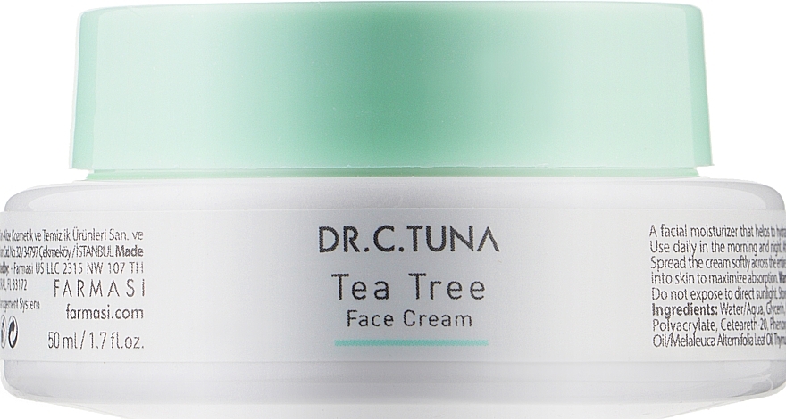 Tea Tree Oil Face Cream - Farmasi Dr. C. Tuna Tea Tree Face Cream