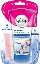 Shower Depilatory Cream with Aloe and Vitamin E for Sensitive Skin Veet