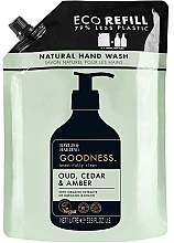 Liquid Hand Soap Baylis & Harding Goodness Oud, Cedar & Amber Natutal Hand Wash Refill