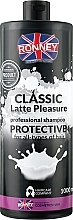 Protein Shampoo for All Hair Types Ronney Classic Latte Pleasure Protective Shampoo