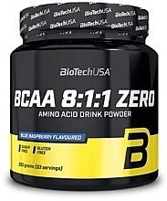 Amino Acid Complex Powder 'Blue Raspberry' BioTechUSA BCAA 8:1:1 Zero Blue Raspberry Amino Acid Drink Powder