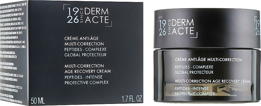 كريم مجدد متعدد المصححات يحتوي على الببتيدات ومركب الحماية العالمي - Academie Derm Acte Multi-Correction Age Recovery Cream