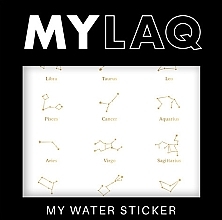 ملصقات الأظافر "علامات زودياك" MylaQ My Water Sticker