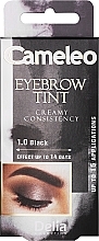 Brow Cream Dye Delia Eyebrow Tint Cream Cameleo 1.0 Black	