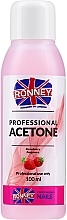 Nail Polish Remover "Strawberry" Ronney Professional Acetone Strawberry