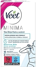 Wax Strips for Sensitive Skin Veet MINIMA Easy Gel Wax Strip