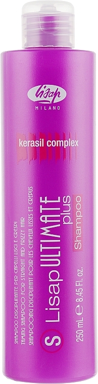 Smoothing Shampoo for Straight and Curly Hair - Lisap Milano Ultimate Plus Taming Shampoo