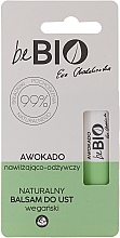 Hydraterende en voedende lippenbalsem "Avocado" BeBio Natural Lip Balm With Avocado