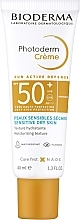 Crème solaire pour peaux sèches sensibles Bioderma Photoderm Cream SPF50+ Sensitive Dry Skin