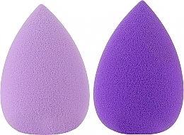 Éponges à maquillage mini, 2 pcs Tools For Beauty Mini Concealer Makeup Sponge Purple