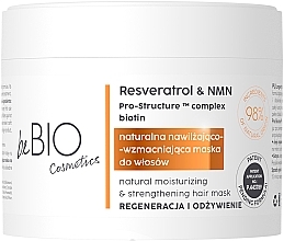 Haarmasker voor Restauratie en Voeding BeBio Longevity Moisturizing & Strengthening Hair Mask