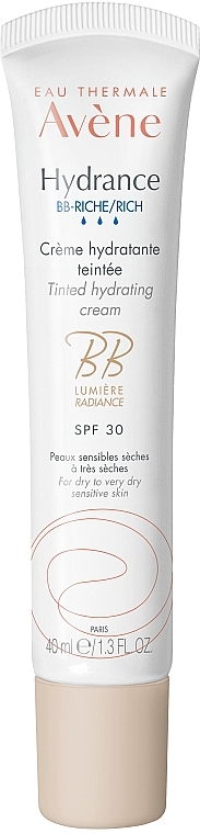 Avene Hydrance BB-Rich Tinted Hydrating Cream SPF30 - BB crème hydratante pour visage