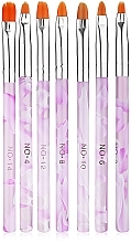 Набор кистей для геля, 7 шт Canni Gel Brush Set