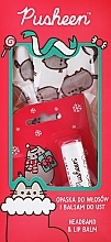 Pusheen Merry Christmas Set (baume à lèvres/3.8g + bandeau/1pcs)