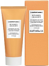 Crème solaire anti-âge SPF 15 pour visage Comfort Zone Sun Soul Face Cream SPF 15